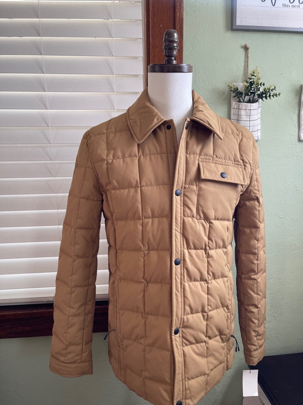 Cole Haan Men's Camel Quilted Puffer Jacket - Picture 8 of 8